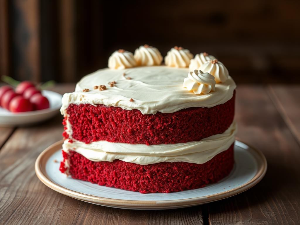 Bolo Red Velvet com Cobertura de Cream Cheese