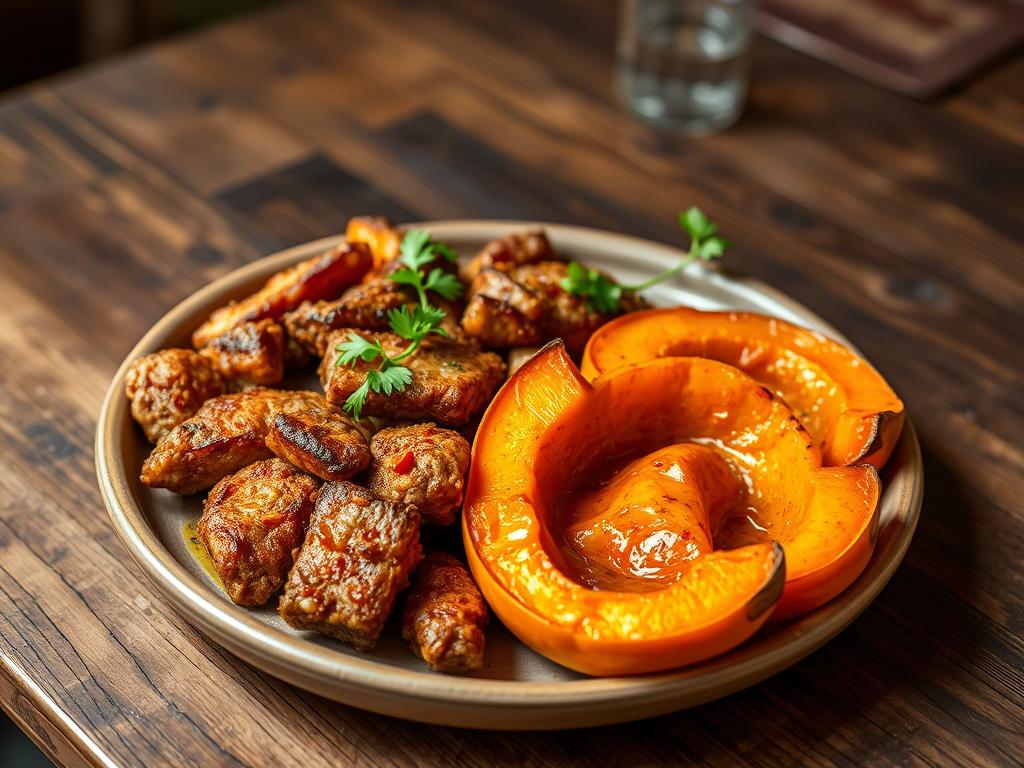 Carne Seca com Abóbora ao Forno