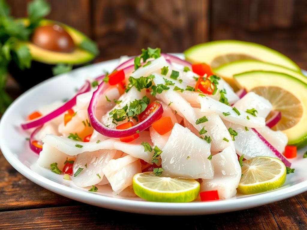 Ceviche de Peixe Branco