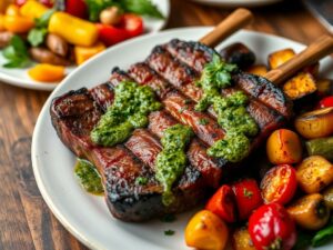 Fraldinha Assada com Molho Chimichurri