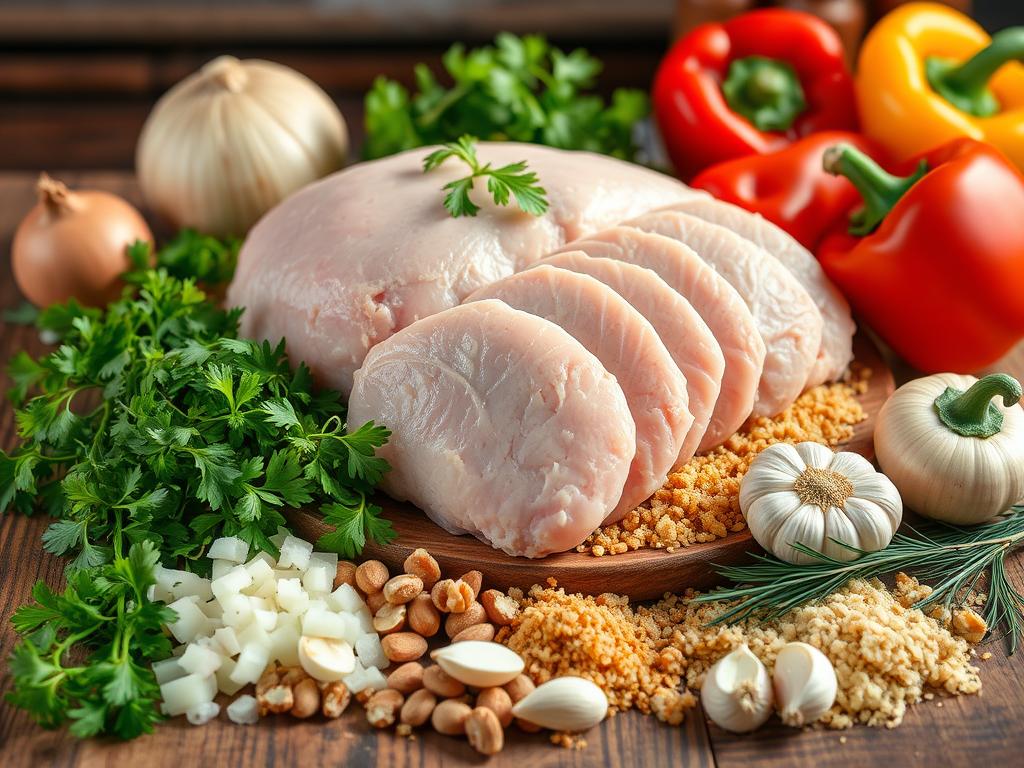 Ingredientes Peito de Peru Recheado