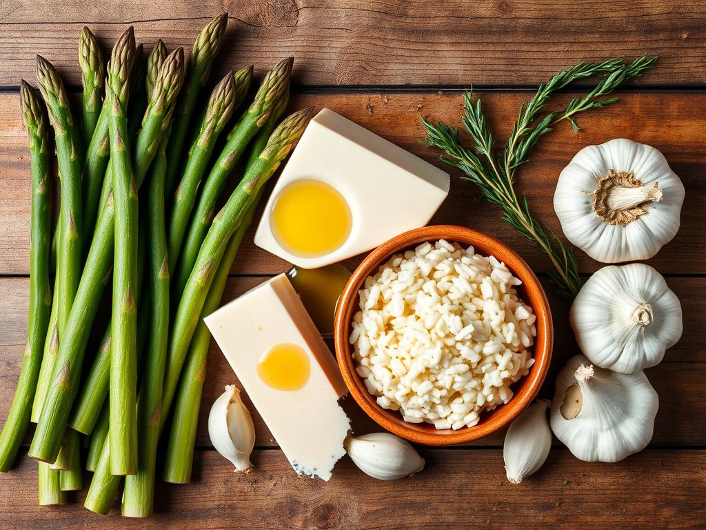 Ingredientes Risoto de Aspargos