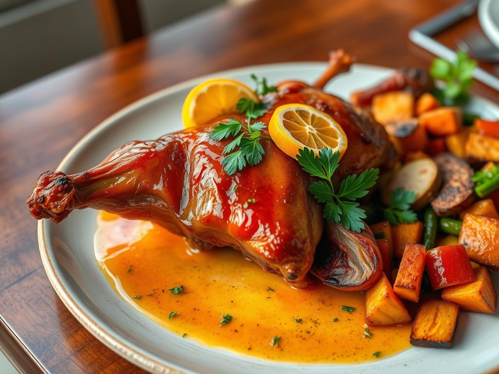 Pato ao Molho de Laranja e Gengibre