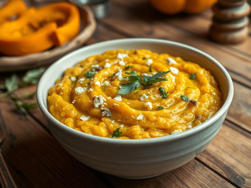 Risoto de Abóbora com Gorgonzola