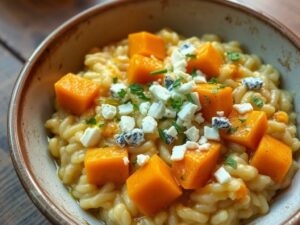 Risoto de Abóbora com Gorgonzola