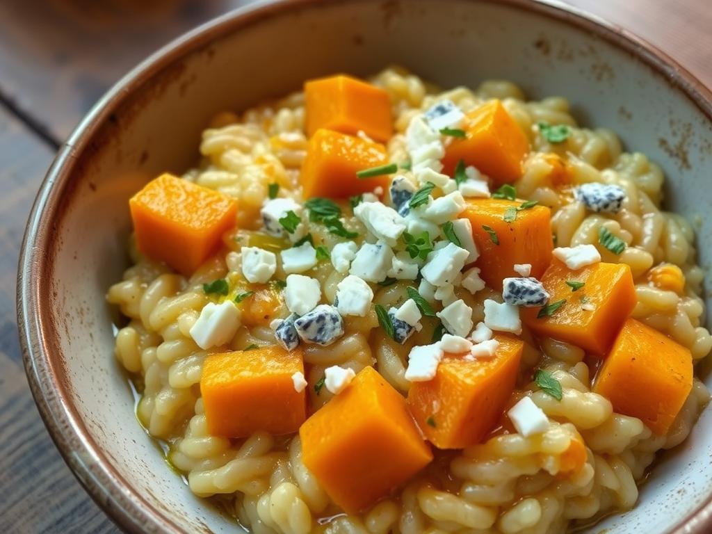 Risoto de Abóbora com Gorgonzola