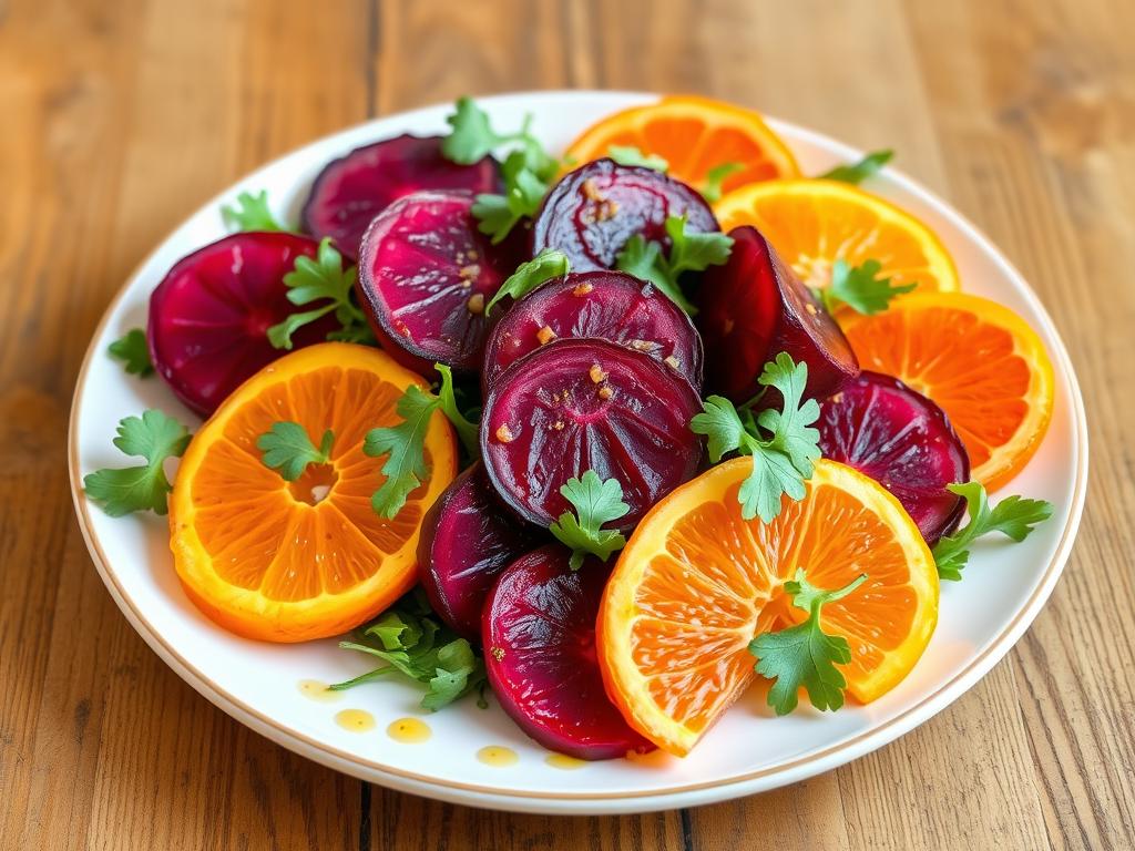 Salada Refrescante de Beterraba e Laranja