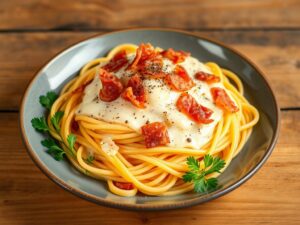 Spaghetti à Carbonara com Pancetta