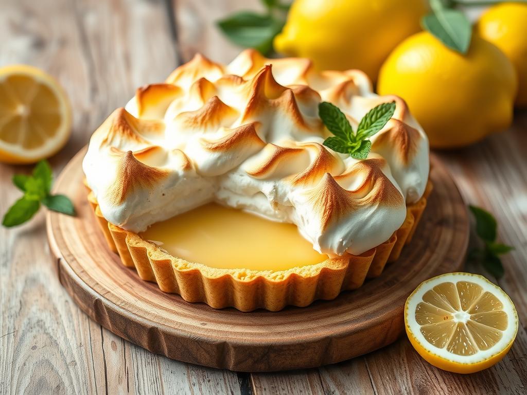 torta de limão com merengue tostado